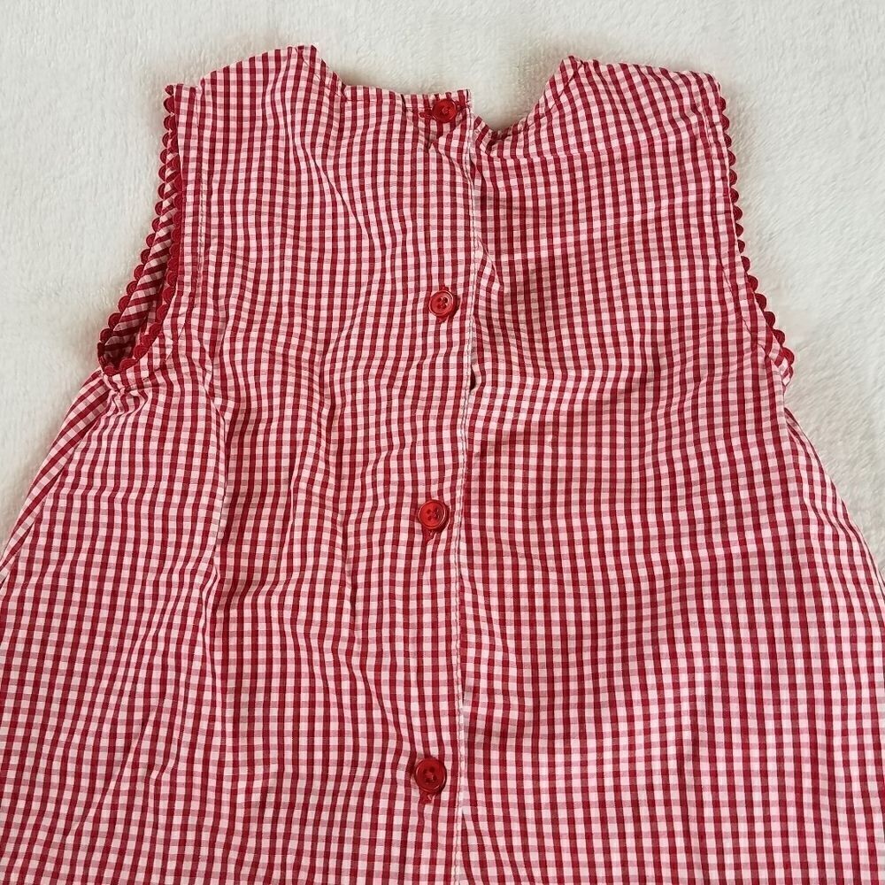 Copper Key Red & White Lady Bug Embroidered Top - Picture 7 of 8